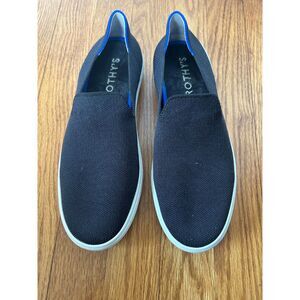 ROTHY'S The Original Slip On Sneaker Women's Size 8 Black Knit Comfort Loafer
